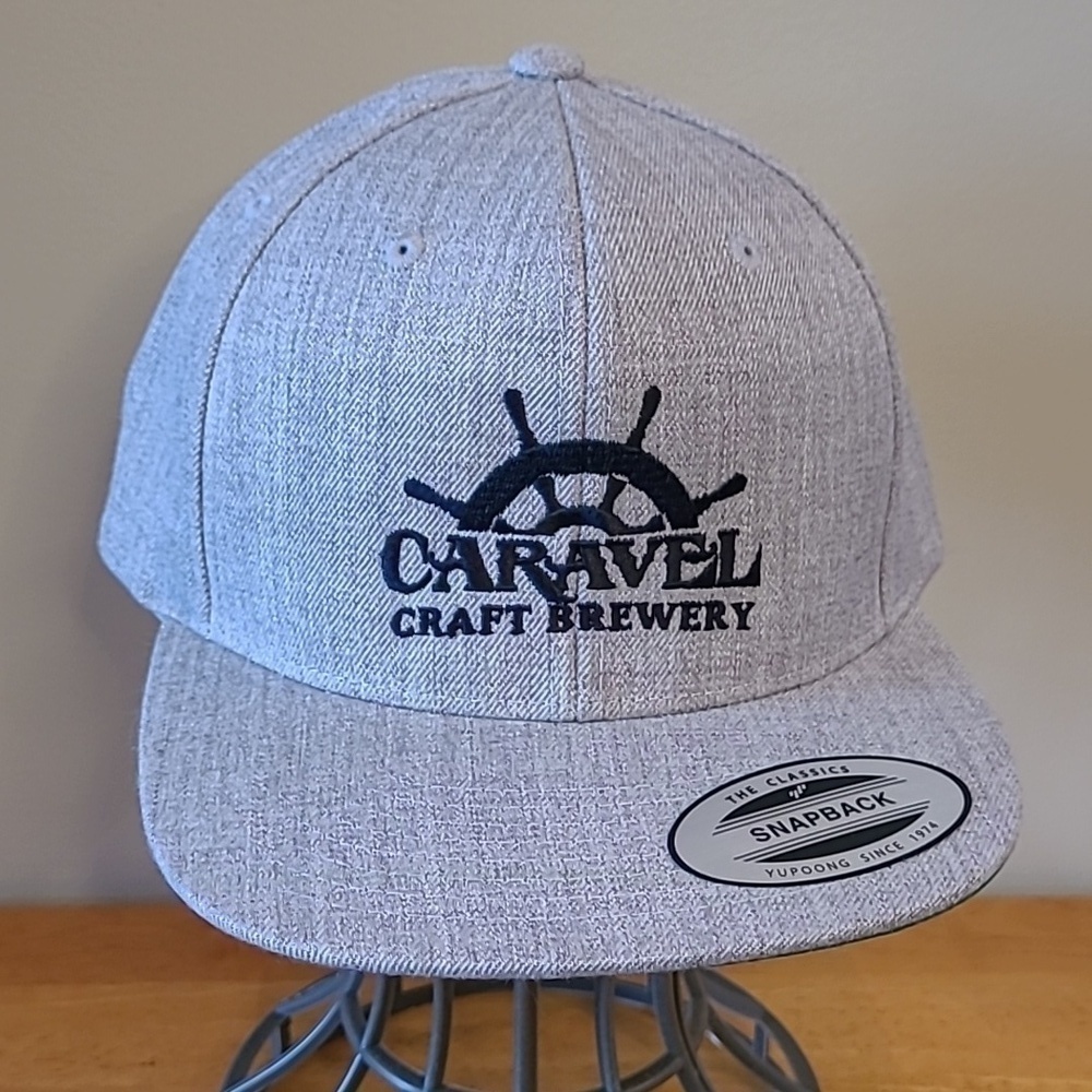 CARAVEL CRAFT BREWERY Snapback, Flat Brim, Wool Blend Ballcap